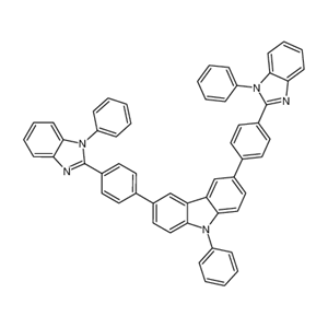 9-苯基-3,6-二[4-(1-苯基-1H-苯并咪唑-2-基)苯基]-9H-咔唑