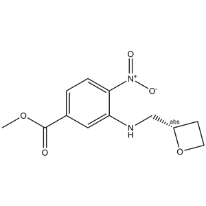 methyl (S)-4-nitro-3-((oxetan-2-ylmethyl)amino)benzoate
