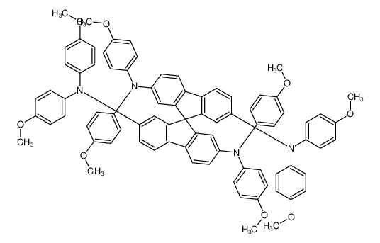 2,2,7,7-四[N,N-二(4-甲氧基苯基)氨基]-9,9-螺二芴,2,2’,7,7’-Tetrakis-(N,N-di-4-methoxyphenylamino)-9,9’-spirobifluorene, 99.8%