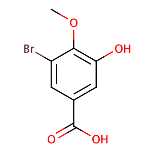 3-溴-5-羟基-4-甲氧基苯甲酸,3-Bromo-5-hydroxy-4-methoxybenzoic acid