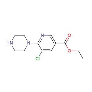 ethyl 5-chloro-6-(piperazin-1-yl)nicotinate