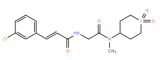 (2E)-3-(3-氯苯基)-N-[2-[甲基(四氢-1,1-二氧代-2H-噻喃-4-基)氨基]-2-氧代乙基]-2-丙烯酰胺,ML264