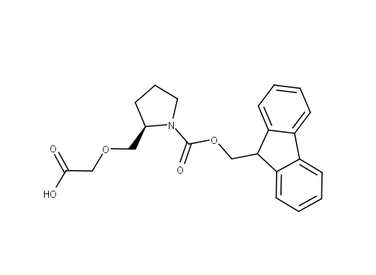 2-{[(2R)-1-{[(9H-fluoren-9-yl)methoxy]carbonyl}pyrrolidin-2-yl]methoxy}acetic acid