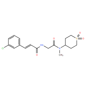 (2E)-3-(3-氯苯基)-N-[2-[甲基(四氢-1,1-二氧代-2H-噻喃-4-基)氨基]-2-氧代乙基]-2-丙烯酰胺