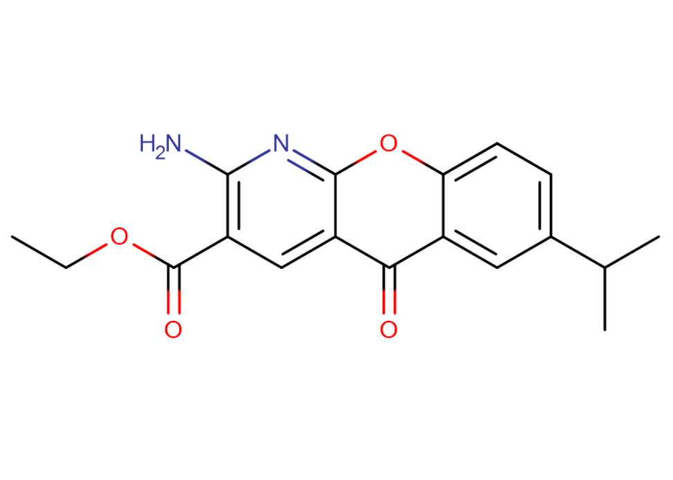 2-氨基-7-异丙基-5-氧代-5H-[1]苯并吡喃[2,3-b]吡啶-3-羧酸乙酯,Ethyl 2-amino-7-isopropyl-5-oxo-5H-[1]benzopyrano[2,3-b]pyridine-3-carboxylate