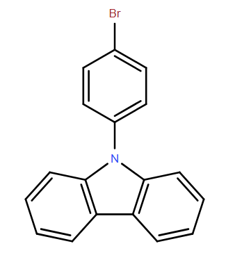 9-(4-溴苯基)咔唑,(9-(4-BROMOPHENYL))-9H-CARBAZOLE