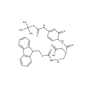 2-[2-(4-{[(tert-butoxy)carbonyl]amino}-2-oxo-1,2-dihydropyrimidin-1-yl)-N-[2-({[(9H-fluoren-9-yl)methoxy]carbonyl}amino)ethyl]acetamido]acetic acid