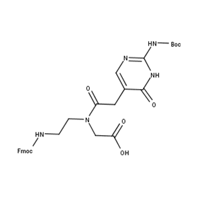 2-[2-(2-{[(tert-butoxy)carbonyl]amino}-6-oxo-1,6-dihydropyrimidin-5-yl)-N-[2-({[(9H-fluoren-9-yl)methoxy]carbonyl}amino)ethyl]acetamido]acetic acid