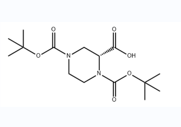 （R）-1-N-boc-4-N-boc-哌嗪-2-甲酸,(R)-1,4-Bis(tert-butoxycarbonyl)piperazine-2-carboxylic acid