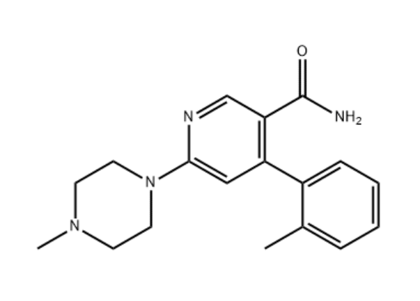 6-(4-甲基哌嗪-1-基)-4-(2-甲基苯基)烟酰胺,6-(4-Methylpiperazin-1-yl)-4-(2-methylphenyl)nicotinamide