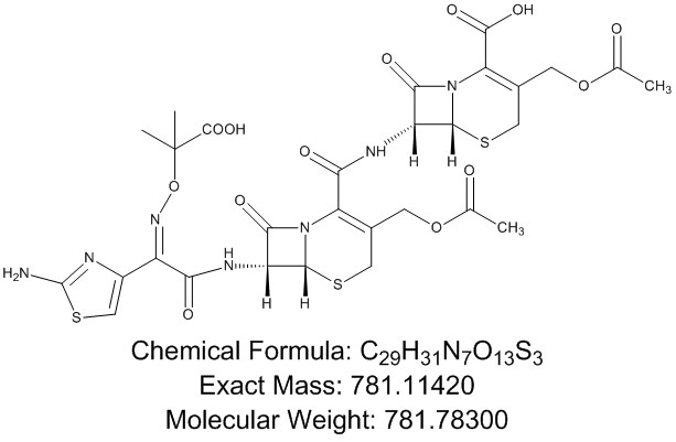 乙酰氧头孢他啶二聚体,Acetoxy Ceftazidime Dimer