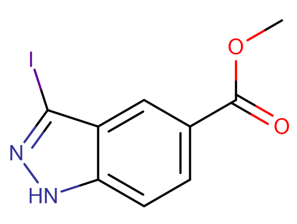 3-碘-5-吲唑羧酸甲酯,Methyl 3-iodo-1H-indazole-5-carboxylate