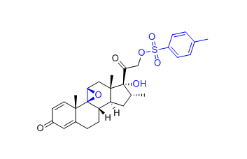 糠酸莫米松杂质30,2-((4aS,4bS,5aS,6aS,7R,8R,9aS,9bS)-7-hydroxy-4a,6a,8-trimethyl-2-oxo-2,4a,5a,6,6a,7,8,9,9a,9b,10,11-dodecahydrocyclopenta[1,2]phenanthro[4,4a-b]oxiren-7-yl)-2-oxoethyl 4-methylbenzenesulfonate