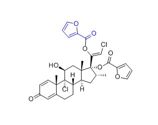 糠酸莫米松杂质35,(Z)-2-chloro-1-((8S,9R,10S,11S,13S,14S,16R,17R)-9-chloro-17-((furan-2-carbonyl)oxy)-11-hydroxy-10,13,16-trimethyl-3-oxo-6,7,8,9,10,11,12,13,14,15,16,17-dodecahydro-3H-cyclopenta[a]