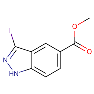 3-碘-5-吲唑羧酸甲酯,Methyl 3-iodo-1H-indazole-5-carboxylate