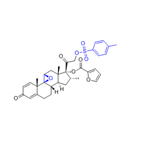 糠酸莫米松杂质34,(4aS,4bS,5aS,6aS,7R,8R,9aS,9bS)-4a,6a,8-trimethyl-2-oxo-7-(2-(tosyloxy)acetyl)-2,4a,5a,6,6a,7,8,9,9a,9b,10,11-dodecahydrocyclopenta[1,2]phenanthro[4,4a-b]oxiren-7-yl furan-2-carboxylate