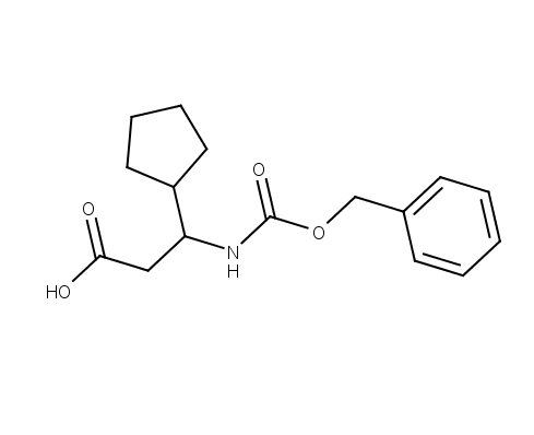 3-{[(benzyloxy)carbonyl]amino}-3-cyclopentylpropanoic acid