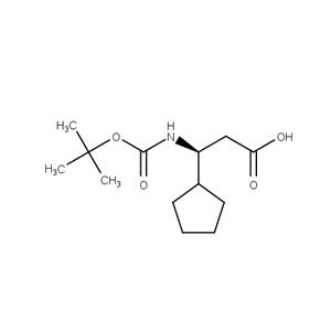 (3S)-3-{[(tert-butoxy)carbonyl]amino}-3-cyclopentylpropanoic acid