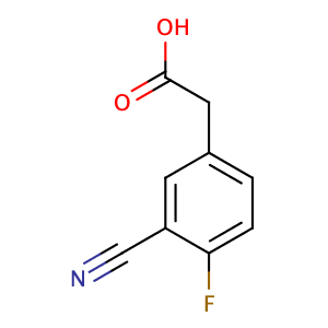 3-氰基-4-氟苯乙酸,2-(3-Cyano-4-fluorophenyl)aceticacid