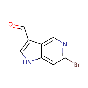 6-溴-1H-吡咯并[3,2-c]吡啶-3-羧醛,6-Bromo-1H-pyrrolo[3,2-c]pyridine-3-carbaldehyde