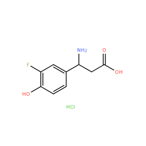 3-氨基-3-(3-氟-4-羥基苯基)丙酸鹽酸鹽,3-Amino-3-(3-fluoro-4-hydroxyphenyl)propanoic acid hydrochloride