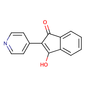 3-羟基-2-(吡啶-4-基)茚-1-酮,3-Hydroxy-2-pyridin-4-yl-1H-inden-1-one
