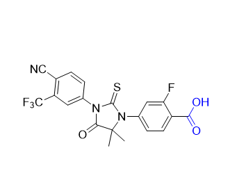 恩杂鲁胺杂质05,4-(3-(4-cyano-3-(trifluoromethyl)phenyl)-5,5-dimethyl-4-oxo-2-thioxoimidazolidin-1-yl)-2-fluorobenzoic acid