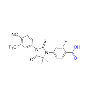 恩杂鲁胺杂质05,4-(3-(4-cyano-3-(trifluoromethyl)phenyl)-5,5-dimethyl-4-oxo-2-thioxoimidazolidin-1-yl)-2-fluorobenzoic acid