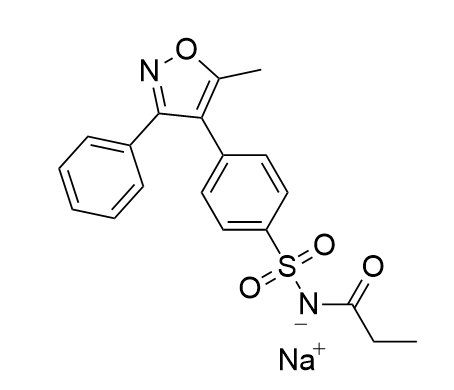 帕瑞昔布钠API,sodium ((4-(5-methyl-3-phenylisoxazol-4-yl)phenyl)sulfonysodium ((4-(5-methyl-3-phenylisoxazol-4-yl)phenyl)sulfonyl) (propionyl)amidel) (propionyl)amide