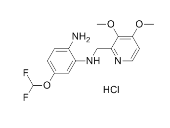 泮托拉唑杂质25（盐酸盐）,5-(difluoromethoxy)-N1-((3,4-dimethoxypyridin-2-yl)methyl)benzene-1,2-diamine hydrochloride