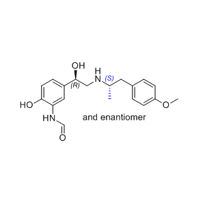 福莫特罗杂质09,N-[2-hydroxy-5-[(1RS)-1-hydroxy-2-[[(1SR)-2-(4-methoxyphenyl)-1-methylethyl]amino]ethyl]phenyl]-formamide