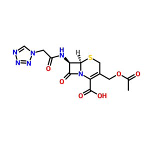头孢唑啉杂质D,(6R-trans)-3-(acetoxymethyl)-8-oxo-7-(1H-tetrazol-1-ylacetamido)-5-thia-1-azabicyclo[4.2.0]oct-2-ene-2-carboxylic acid
