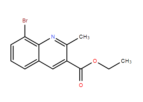 8-溴-2-甲基喹啉-3-羧酸乙酯,3-Quinolinecarboxylic acid, 8-bromo-2-methyl-, ethyl ester