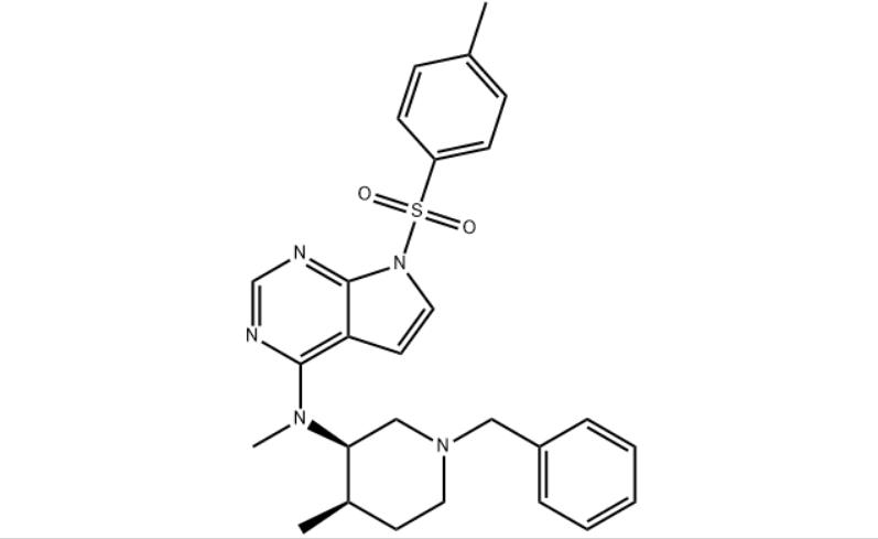 N-甲基-N-((3R,4R)-4-甲基-1-苄基-3-哌啶基)-7-((4-甲基苯基)磺酰基)7H-吡咯并[2,3-D]嘧啶-4-胺,7H-Pyrrolo[2,3-d]pyriMidin-4-aMine, N-Methyl-N-[(3R,4R)-4-Methyl-1-(phenylMethyl)-3-piperidinyl]-7-[(4-Met hylphenyl)sulfonyl]-