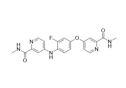 瑞戈非尼杂质03,4-(3-fluoro-4-((2-(methylcarbamoyl)pyridin-4-yl)amino)phenoxy)-N-methylpicolinamide