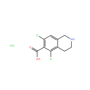6-异喹啉甲酸-5,7-二氯-1,2,3,4-四氢盐酸盐,6-Isoquinolinecarboxylic acid, 5,7-dichloro-1,2,3,4-tetrahydro-, hydrochloride (1:1)