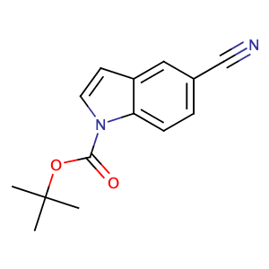 1-Boc-5-氰基吲哚,tert-Butyl 5-cyano-1H-indole-1-carboxylate