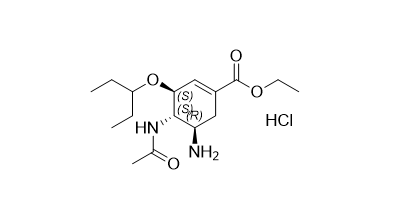 奥司他韦杂质09,ethyl   (3S,4S,5R)-4-acetamido-5-amino-3-(pentan-3-yloxy)cyclohex-1-ene-1-carboxylate