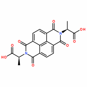 N,N'-二(L-丙氨酸基)萘二酰亚胺,(2S,2'S)-2,2'-(1,3,6,8-tetraoxobenzo[lmn][3,8]phenanthroline-2,7(1H,3H,6H,8H)-diyl)dipropanoic acid