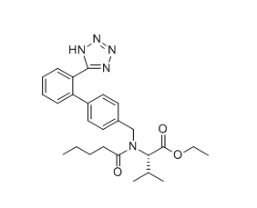 缬沙坦杂质D,ethyl N-((2'-(2H-tetrazol-5-yl)-[1,1'-biphenyl]-4-yl)methyl)-N- pentanoylvalinate