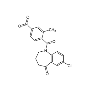7-氯-1,2,3,4-四氢-1-(2-甲基-4-硝基苯甲酰基)-5H-1-苯并氮杂卓-5-酮,7-Chloro-1,2,3,4-tetrahydro-1-(2-methyl-4-nitrobenzoyl)-5H-1-benzazepin-5-one