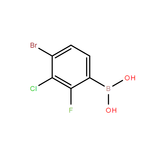 (4-溴-3-氯-2-氟苯基)硼酸,(4-bromo-3-chloro-2-fluorophenyl)boronic acid