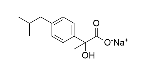 布洛芬杂质M,sodium 2-hydroxy-2-(4-isobutylphenyl)propanoate
