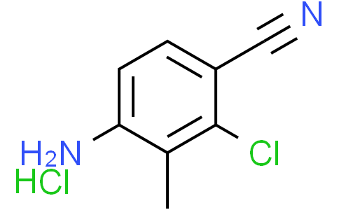 4-amino-2-chloro-3-methylbenzonitrile hydrochloride