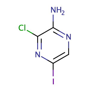 3-氯-5-碘吡嗪-2-胺