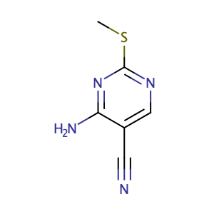 4-氨基-2-(甲基硫代)嘧啶-5-腈,4-Amino-2-(methylthio)pyrimidine-5-carbonitrile