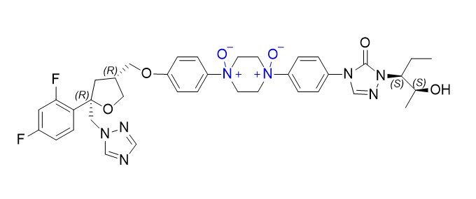 泊沙康唑杂质16,1-(4-(((3R,5R)-5-((1H-1,2,4-triazol-1-yl)methyl)-5-(2,4-difluorophenyl)tetrahydrofuran-3-yl)methoxy)phenyl)-4-(4-(1-((2S,3S)-2-hydroxypentan-