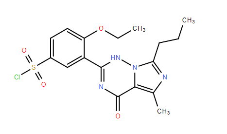 伐地那非中间体,4-Ethoxy-3-(5-methyl-4-oxo -7-propyl-3,4-dihydro-imidazo[5,1-f][1,2,4]-triazin-2-yl)benzene-sulfonyl Chloride