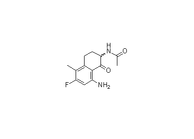 N-(8-氨基-6-氟-5-甲基-1-氧代-1,2,3,4-四氢-萘-2-基)-乙酰胺,N-(8-amino-6-fluoro-5-methyl-1-oxo-3,4-dihydro-2H-naphthalen-2-yl)acetamide