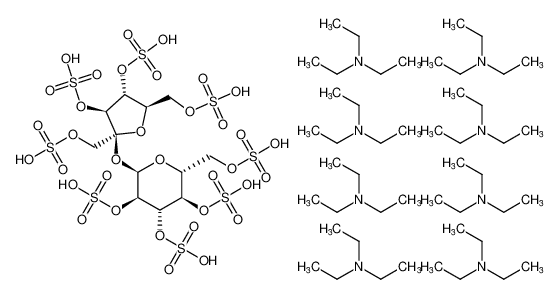 蔗糖八硫酸酯三乙铵盐,Triethylammonium salt of sucrose octasulphate (TEA-SOS)